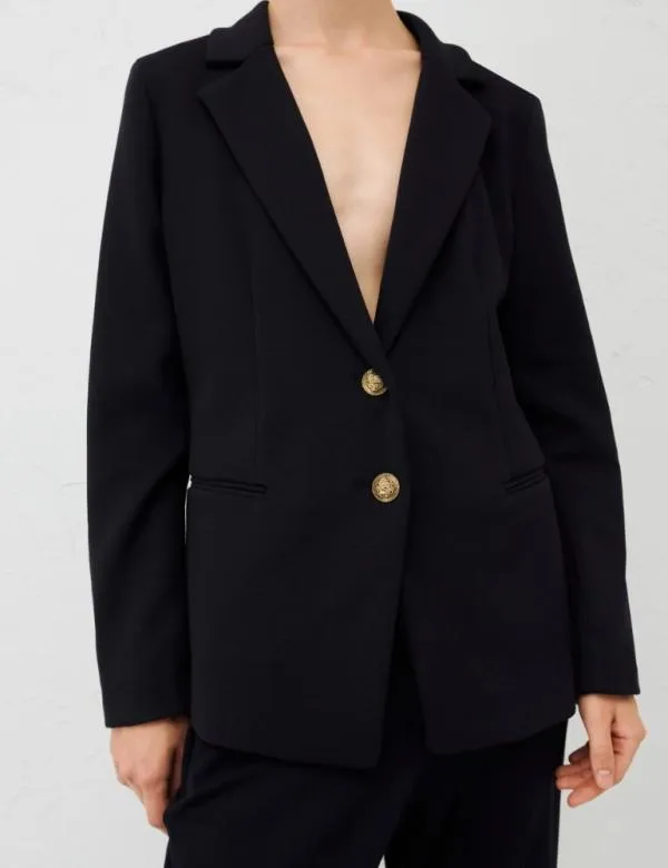 Marella Jackets Women Jersey Blazer Navy