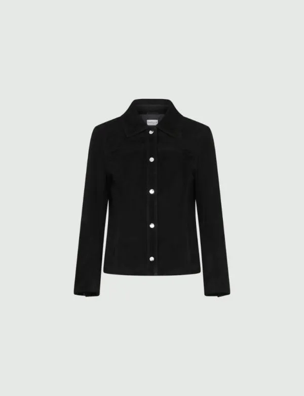 Marella Jackets Women Suede Shacket Black