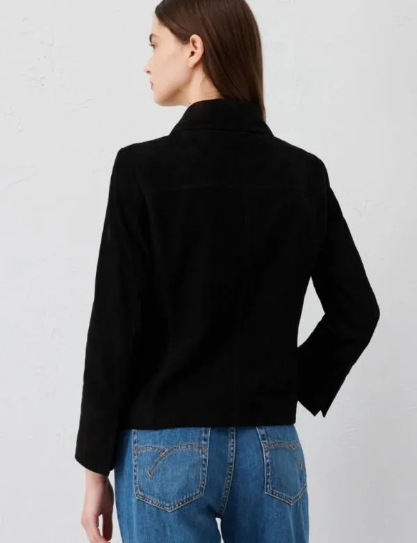 Marella Jackets Women Suede Shacket Black
