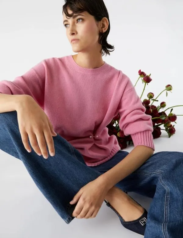 Marella Knitwear Women Oversized Sweater Pink