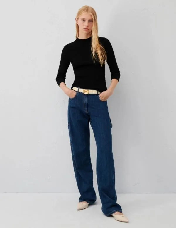Marella Knitwear Women Slimfit Sweater Black