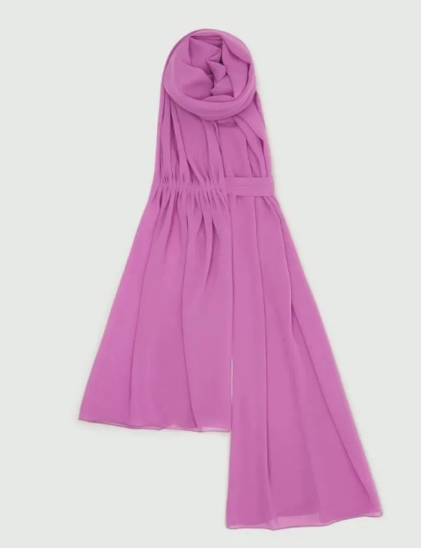Marella Scarves And Foulard Women Georgette Stole Purple