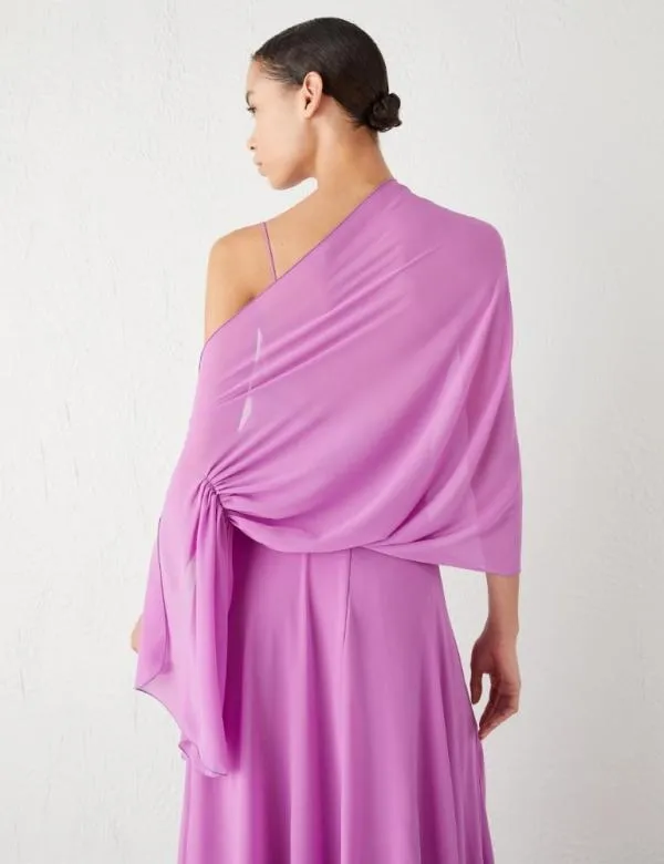 Marella Scarves And Foulard Women Georgette Stole Purple