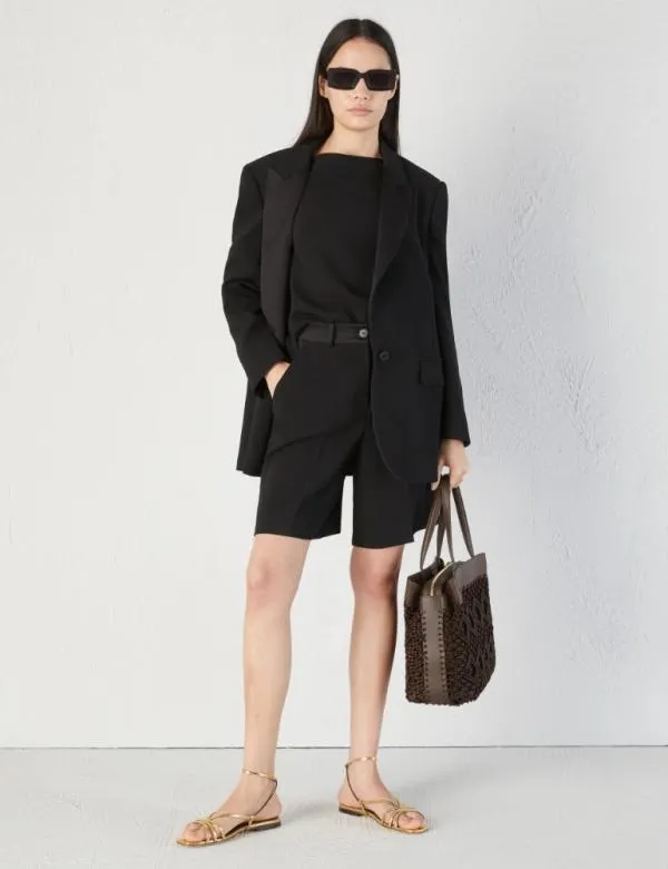 Marella Shirts Women Crepe Blouse Black