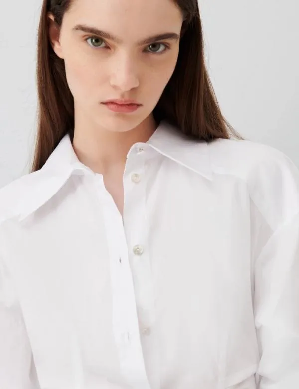 Marella Shirts Women Poplin Shirt Optical White