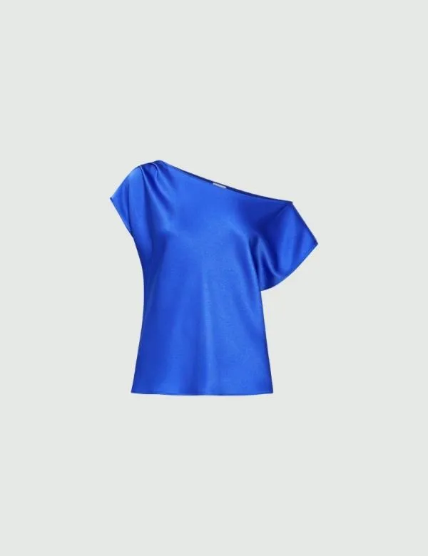 Marella Tops And TShirt Women Asymmetrical Top Cornflower Blue