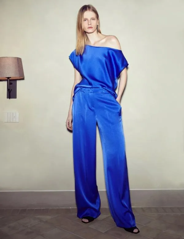 Marella Tops And TShirt Women Asymmetrical Top Cornflower Blue