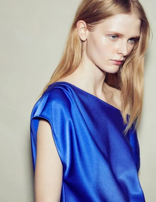 Marella Tops And TShirt Women Asymmetrical Top Cornflower Blue