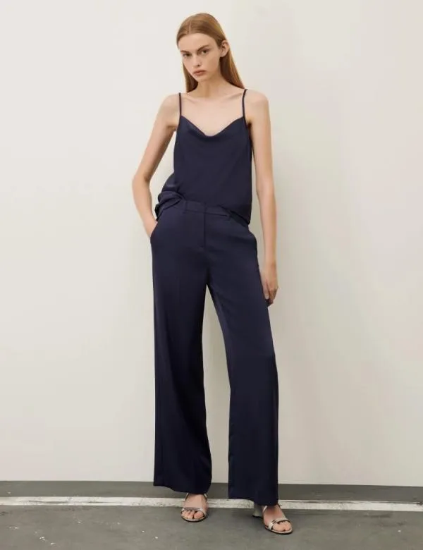 Marella Tops And TShirt Women Lingerielook Top Navy