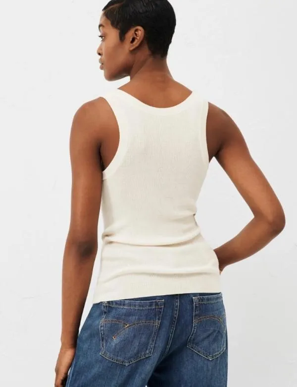 Marella Tops And TShirt Women Ribknit Top White Marella Tops And TShirt Women Ribknit Top White