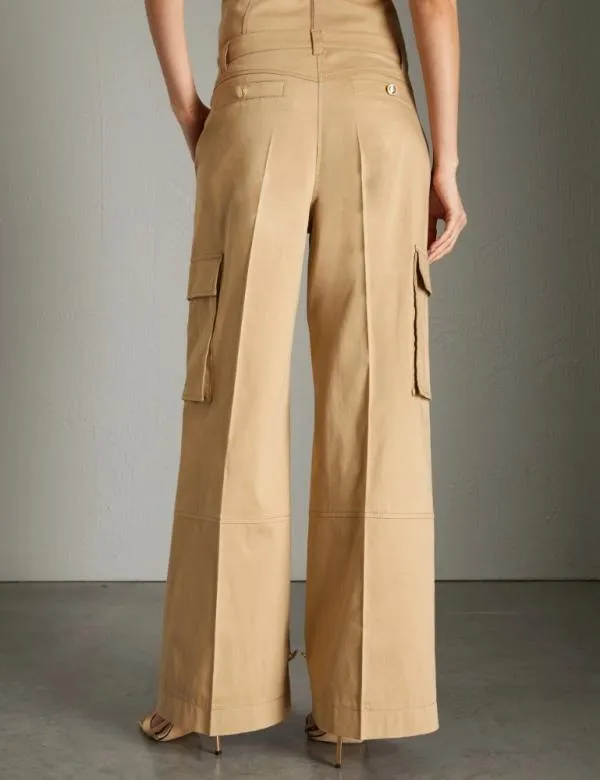 Marella Trousers Women Cargo Trousers Sand