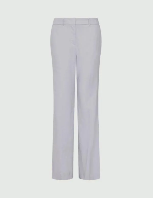 Marella Trousers Women Linenblend Trousers Lavender