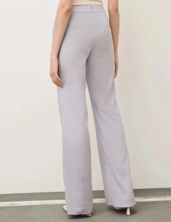 Marella Trousers Women Linenblend Trousers Lavender
