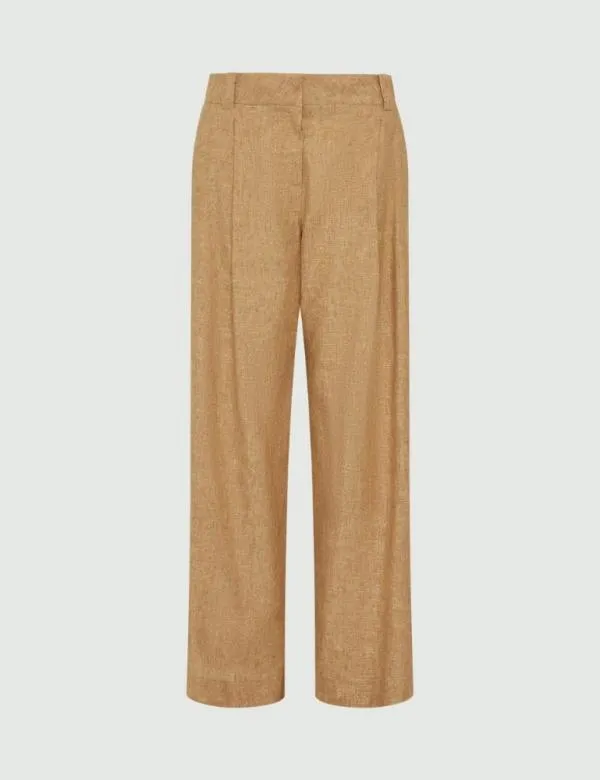Marella Trousers Women Wideleg Trousers Beige