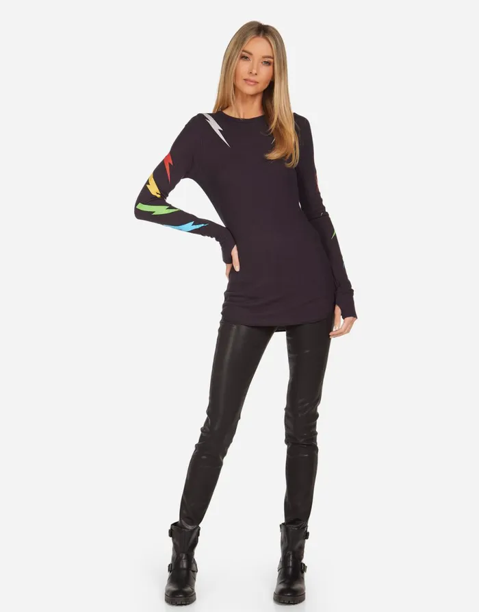McKinley Lightning Zebra Onyx Women039s Lauren Moshi Long Sleeve