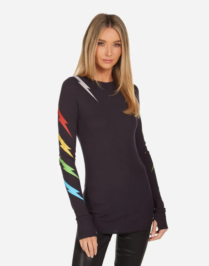 McKinley Lightning Zebra Onyx Women039s Lauren Moshi Long Sleeve