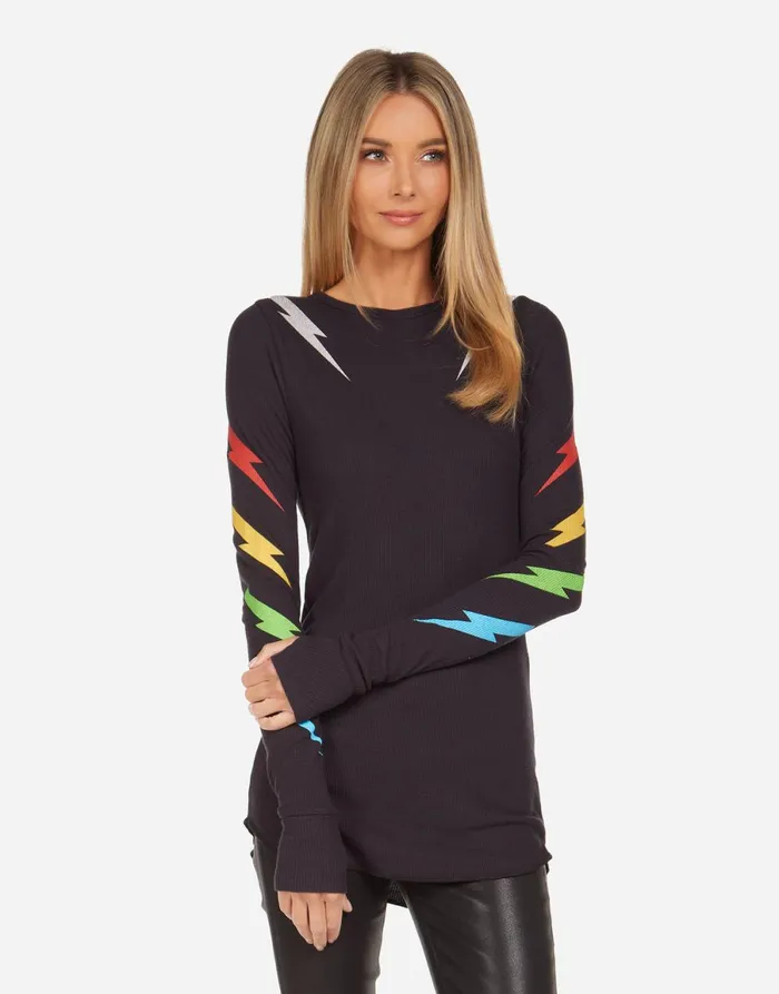 McKinley Lightning Zebra Onyx Women039s Lauren Moshi Long Sleeve