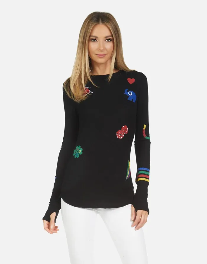 McKinley Lucky Elements Black Women039s Lauren Moshi Long Sleeve