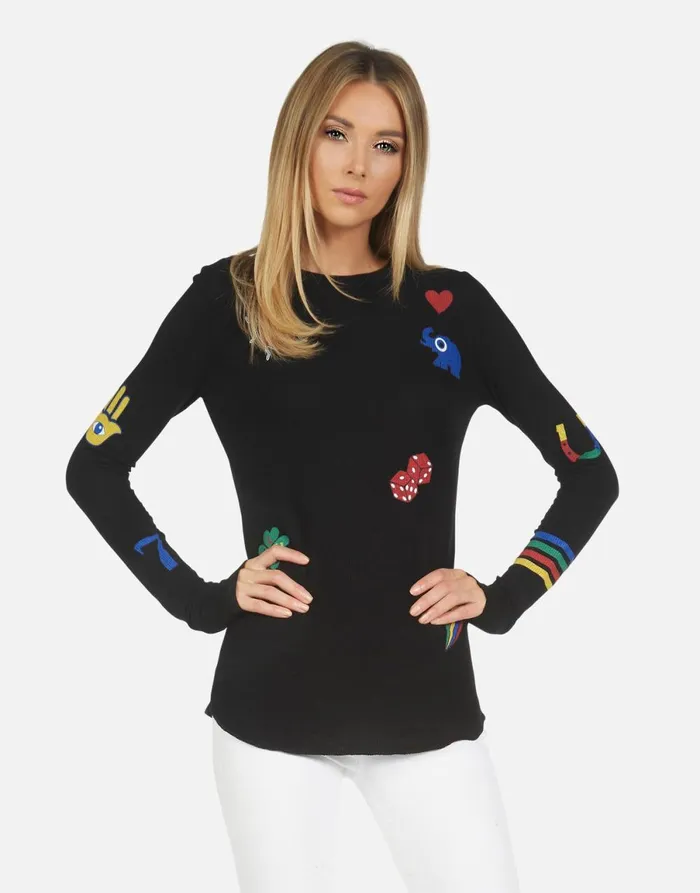 McKinley Lucky Elements Black Women039s Lauren Moshi Long Sleeve