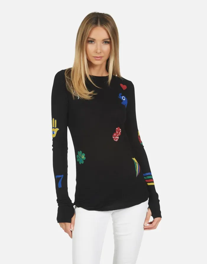McKinley Lucky Elements Black Women039s Lauren Moshi Long Sleeve