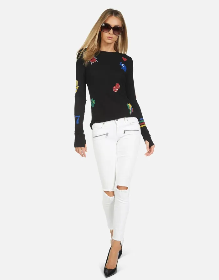 McKinley Lucky Elements Black Women039s Lauren Moshi Long Sleeve