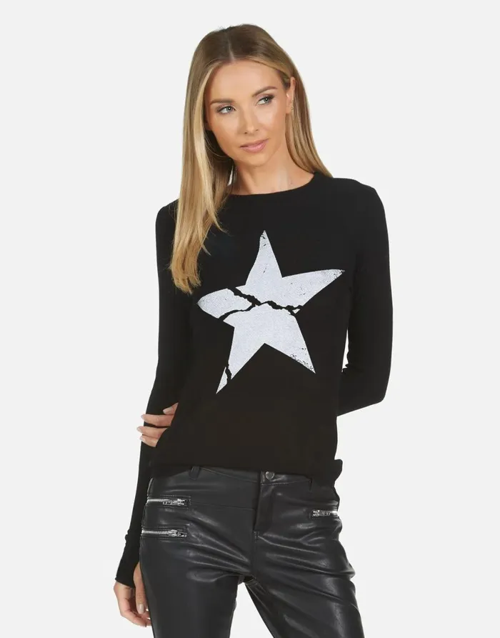 McKinley X Cracked Star Black Women039s Lauren Moshi Long Sleeve