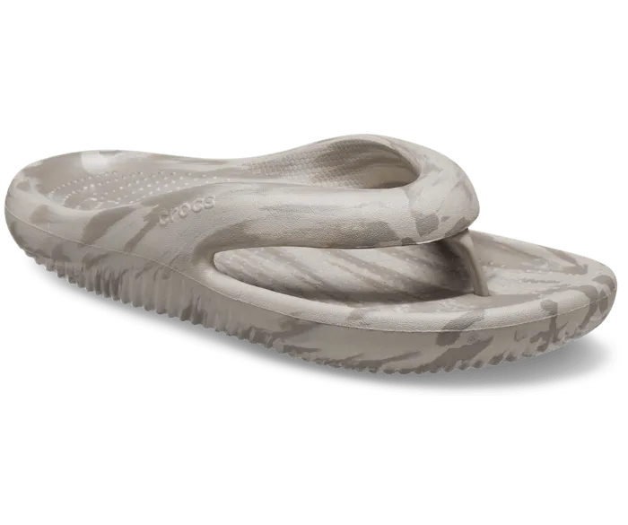 Mellow Marbled Recovery Flip Mushroom Cobblestone Men Crocs Sandals