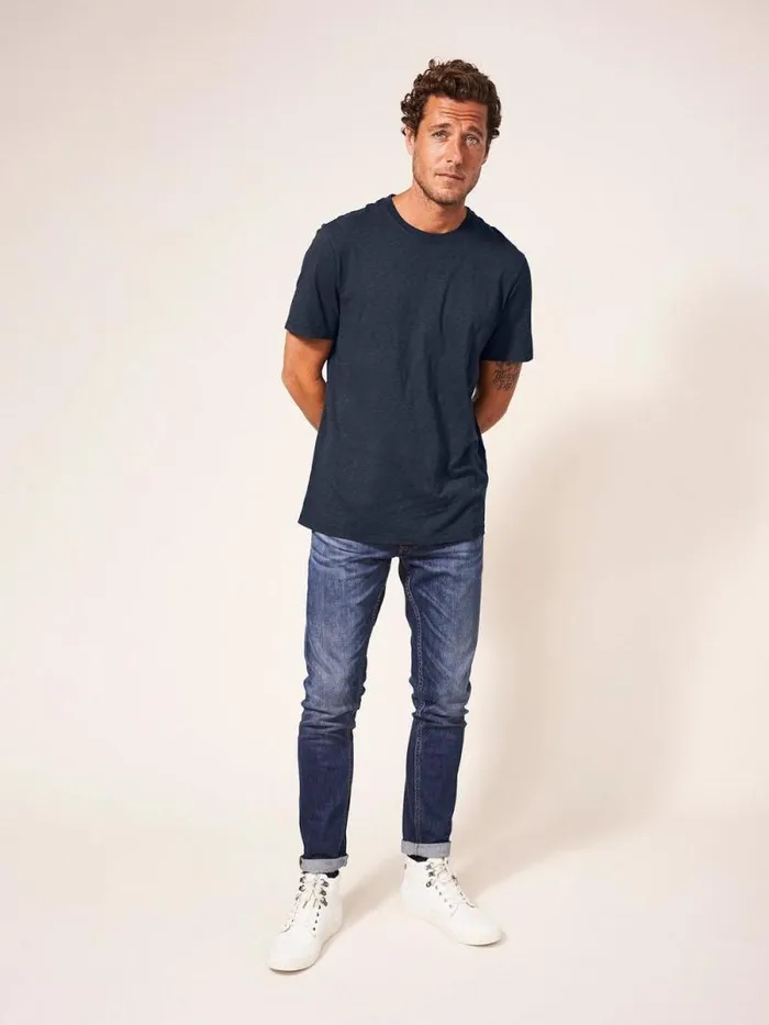 Men Abersoch Short Sleeve Tee Dark Navy White Stuff Loungewear