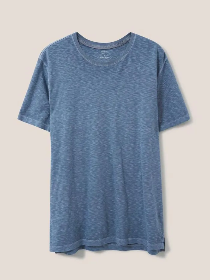 Men Abersoch Short Sleeve Tee Mid Blue White Stuff Loungewear