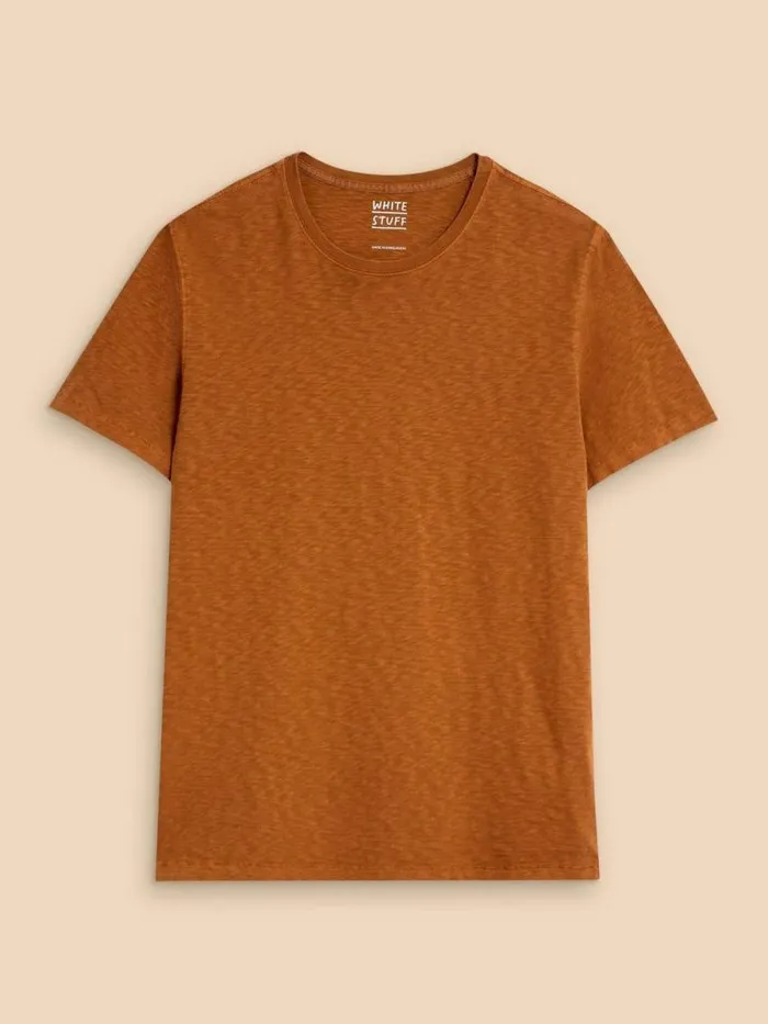 Men Abersoch Short Sleeve Tee Mid Tan White Stuff Loungewear
