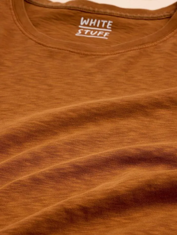Men Abersoch Short Sleeve Tee Mid Tan White Stuff Loungewear