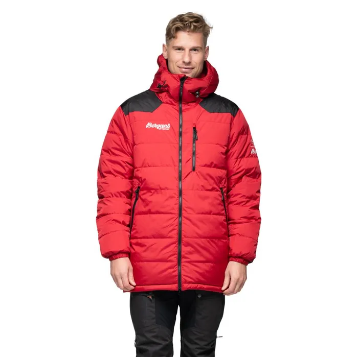 Men Bergans Of Norway Coats And Parkas Expedition Down Light Parka Red Black