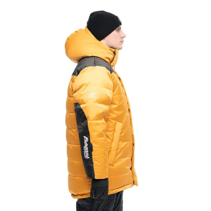 Men Bergans Of Norway Coats And Parkas Expedition Down Unisex Parka Arctic Ocean Yellow Black