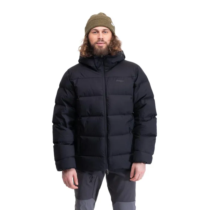 Men Bergans Of Norway Down Jackets Lava Warm Down Jacket WHood Black