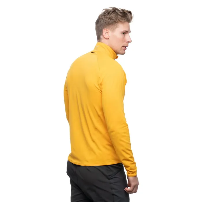 Men Bergans Of Norway Fleece Y Lightline Essence Midlayer Jacket Mango Yellow