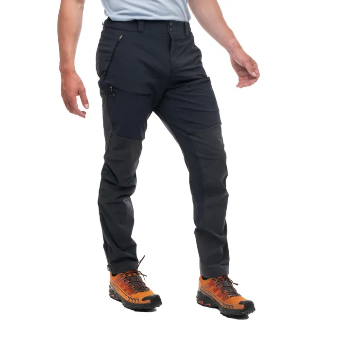 Men Bergans Of Norway Hiking Pants Rabot Softshell Pants Black Dark Shadow Grey