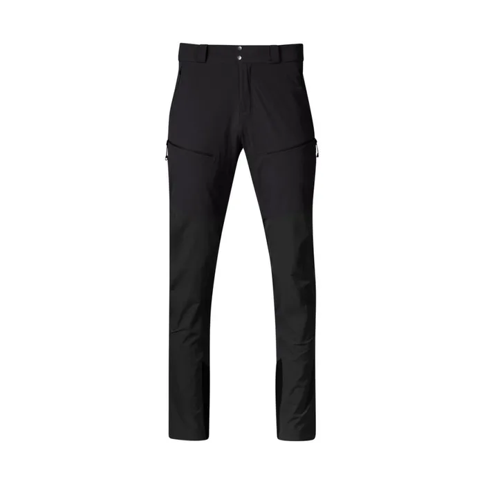 Men Bergans Of Norway Hiking Pants Rabot Softshell Pants Black Dark Shadow Grey