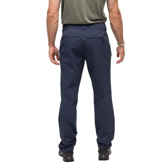 Men Bergans Of Norway Hiking Pants Vaagaa Light Softshell Pants Navy Blue Greenmud