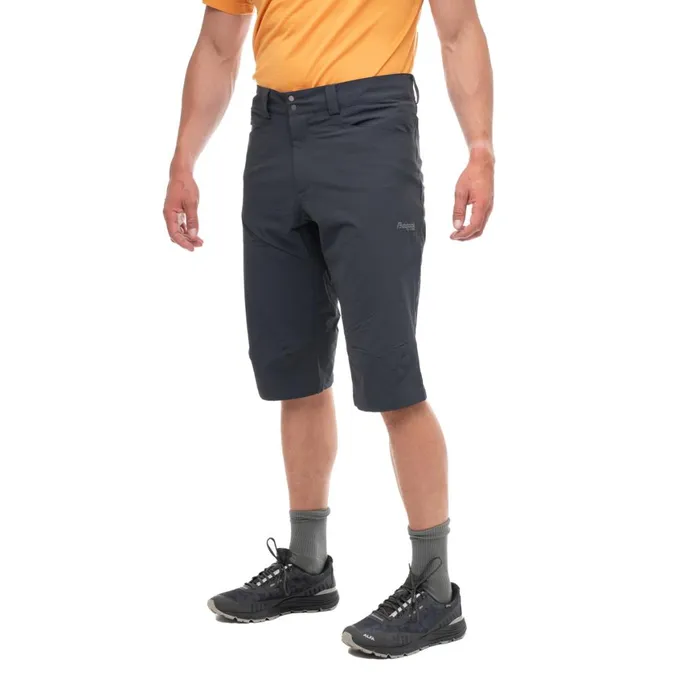 Men Bergans Of Norway Shorts Vandre Light Softshell Long Shorts Dark Shadow Grey