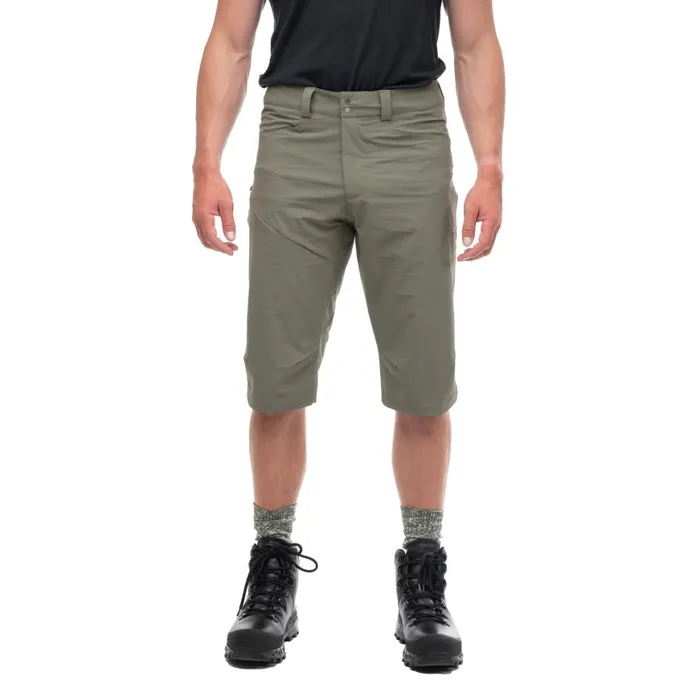 Men Bergans Of Norway Shorts Vandre Light Softshell Long Shorts Green Mud