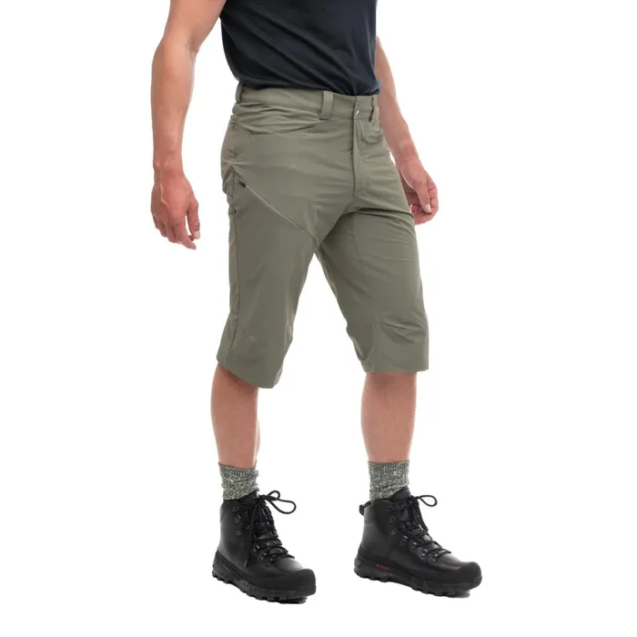 Men Bergans Of Norway Shorts Vandre Light Softshell Long Shorts Green Mud