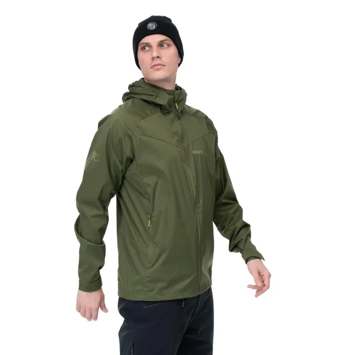 Men Bergans Of Norway Softshell Jackets Microlight Jacket Dark Olive Green