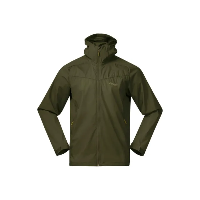 Men Bergans Of Norway Softshell Jackets Microlight Jacket Dark Olive Green