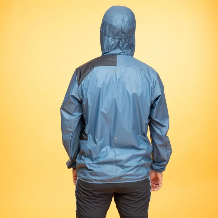 Men Bergans Of Norway Softshell Jackets Y Lightline Pure Windbreaker Jacket Elemental Blue Dark Shadow Grey