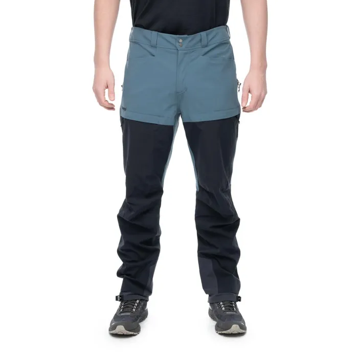 Men Bergans Of Norway Softshell Pants Bekkely Hybrid Pants Orion Blue Black