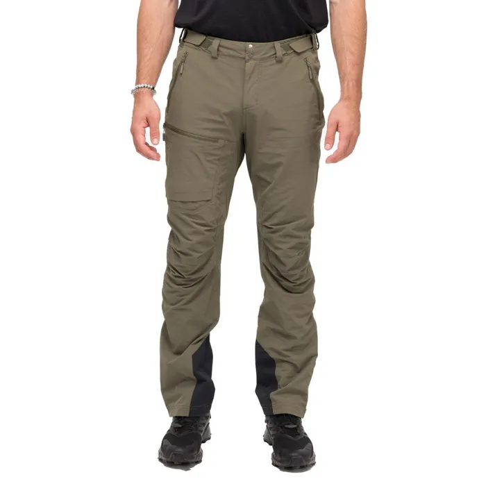 Men Bergans Of Norway Softshell Pants Breheimen Softshell Pants Dark Green Mud