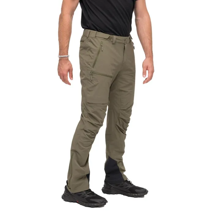 Men Bergans Of Norway Softshell Pants Breheimen Softshell Pants Dark Green Mud