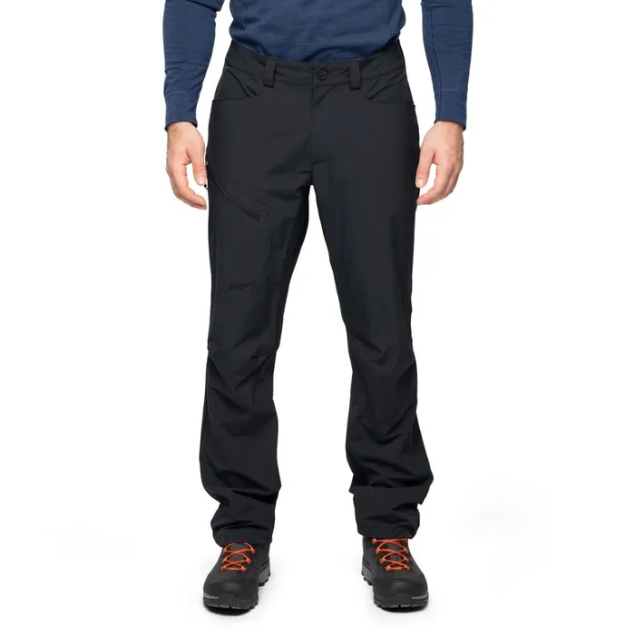 Men Bergans Of Norway Softshell Pants Vaagaa Light Softshell Pants Black