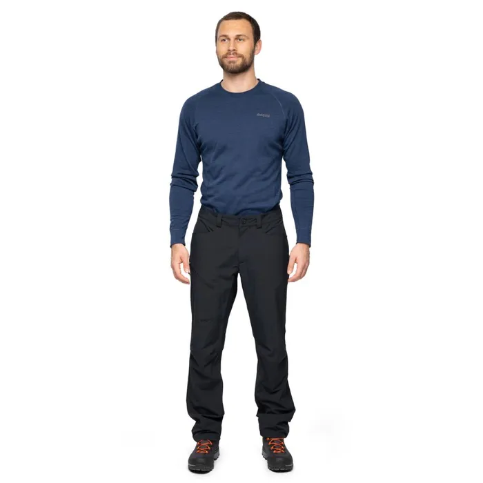 Men Bergans Of Norway Softshell Pants Vaagaa Light Softshell Pants Black