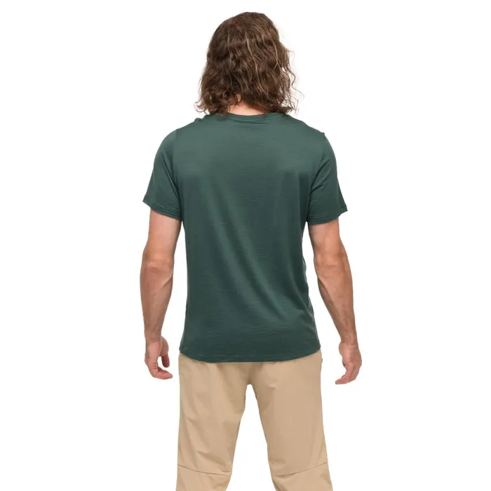 Men Bergans Of Norway TShirts Rabot Mount Wool Tee Duke Green